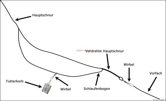 Montage zum Feedern